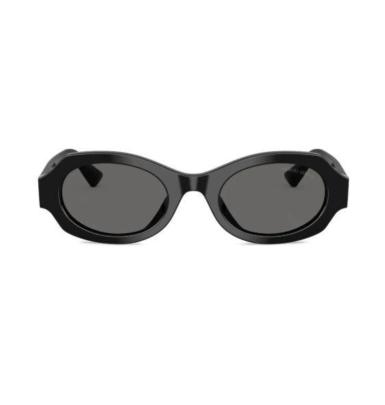 Black Oval Frame Sunglasses