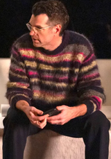 Striped jacquard-knit alpaca-blend sweater by