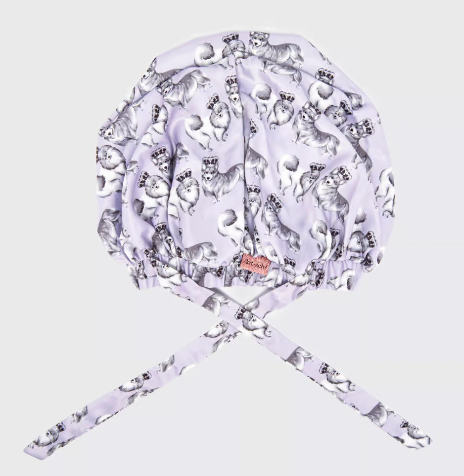 Bridgerton x Kitsch XL Satin Bonnet IN Royal Corgi