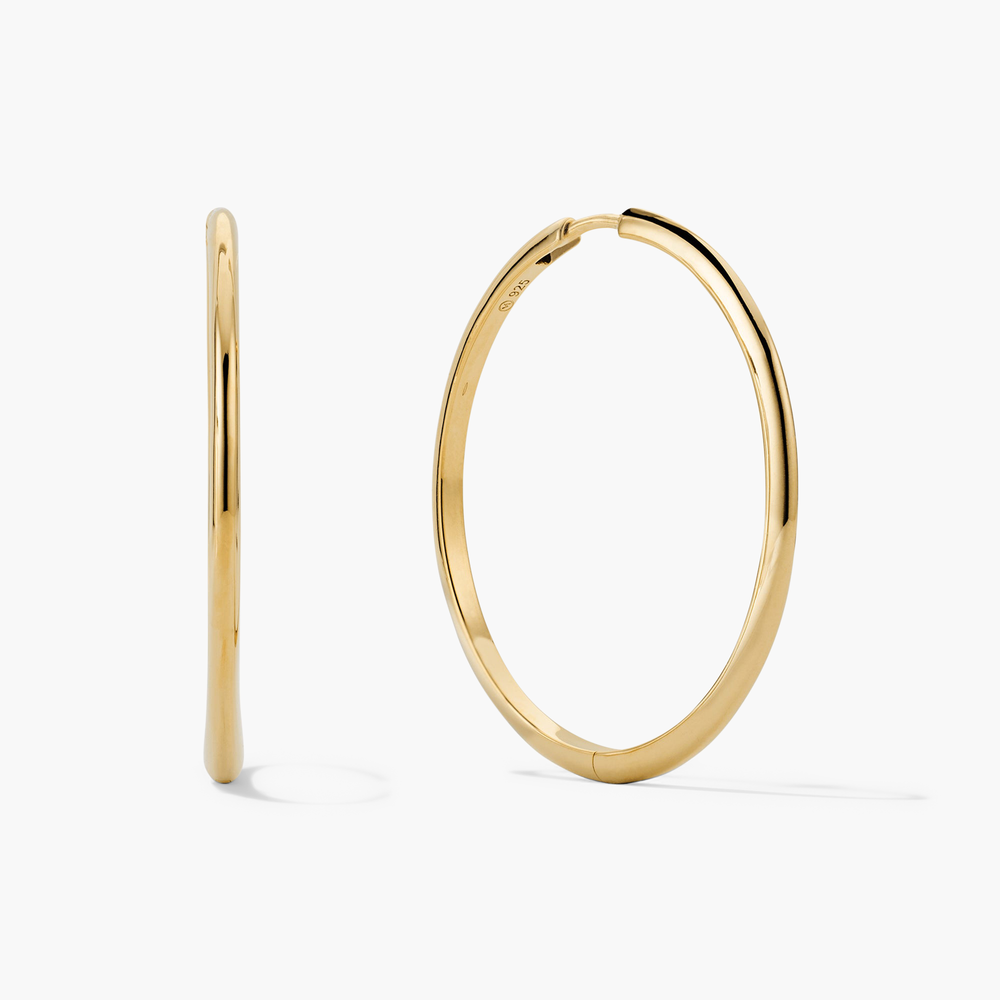 Oversized Gold Hoop Earrings