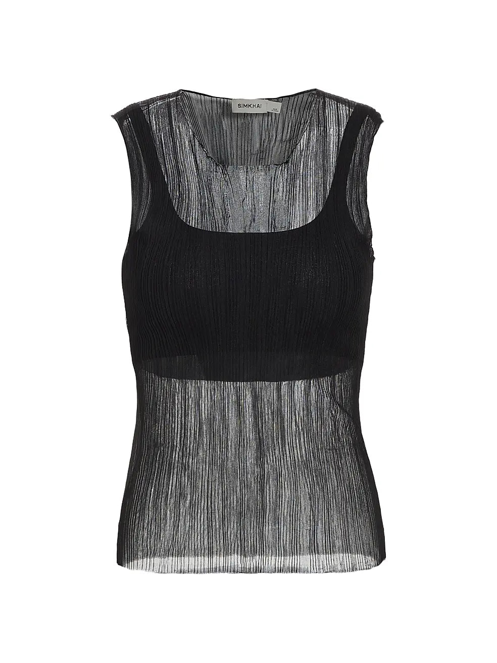 Black Sheer Top