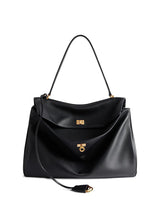 Black Large Leather Rodeo Bag