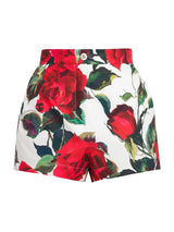 Roses Cotton Fitted Shorts