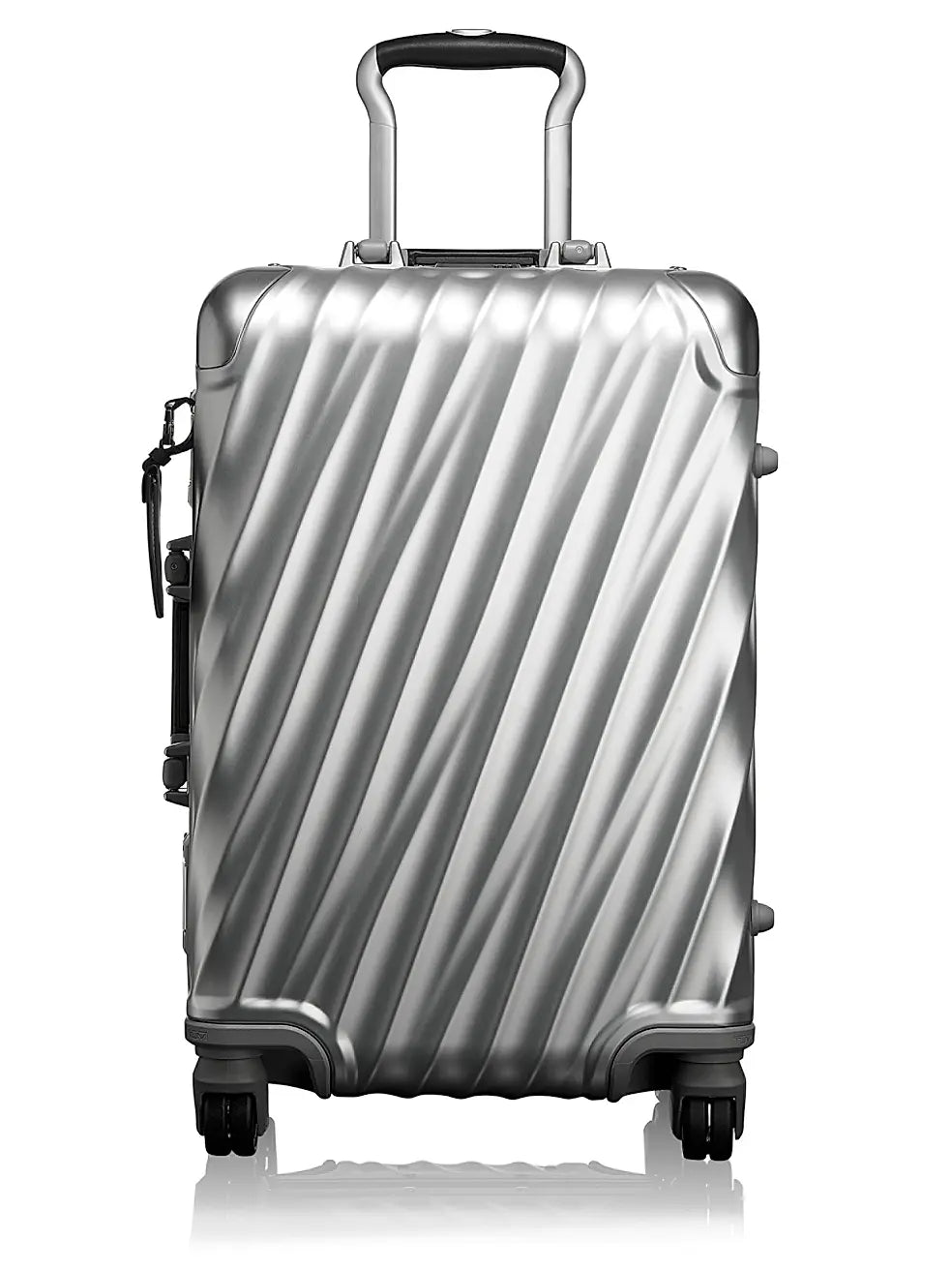 Silver Aluminum Carry-On Suitcase