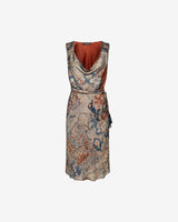 Noor Printed Dress with Cowl Neckline