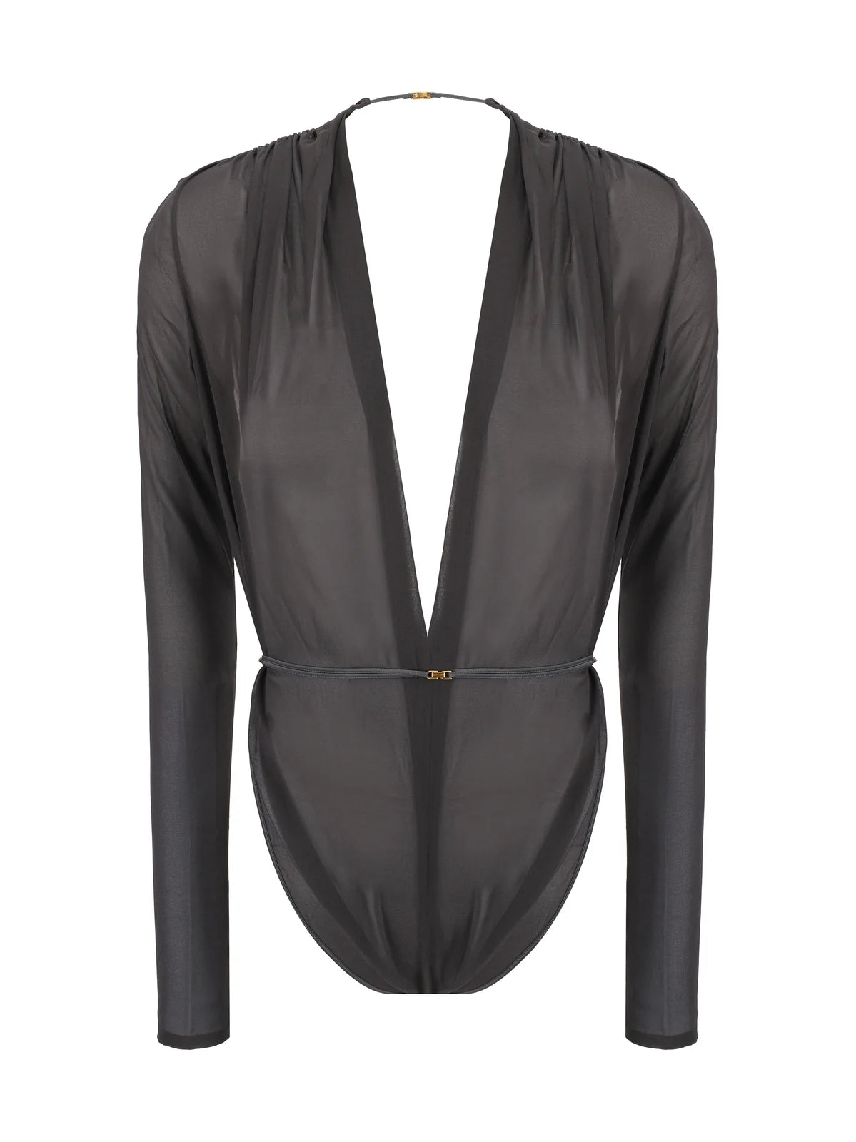 Black Silk Bodysuit