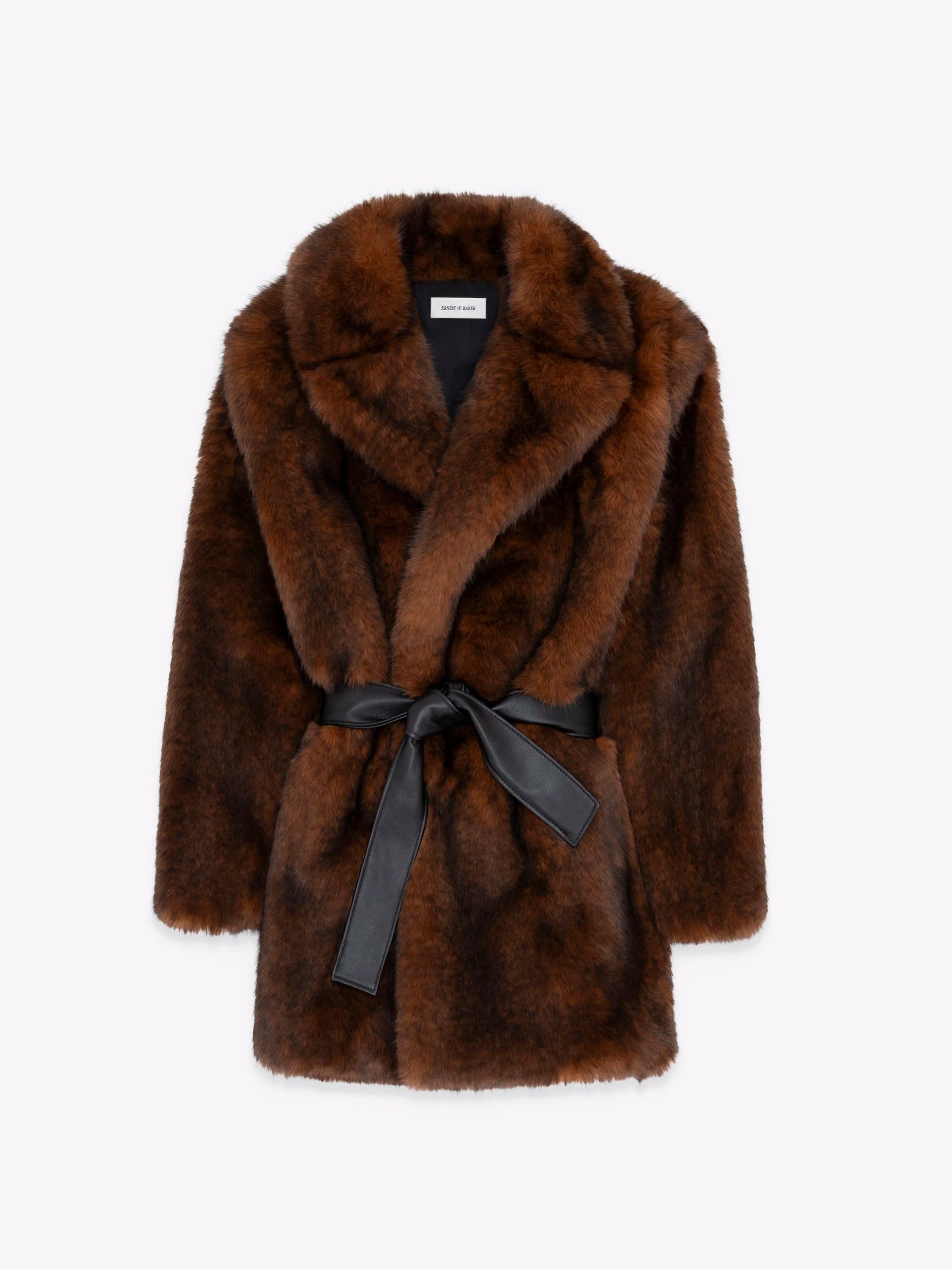 Brown Faux Fur Coat