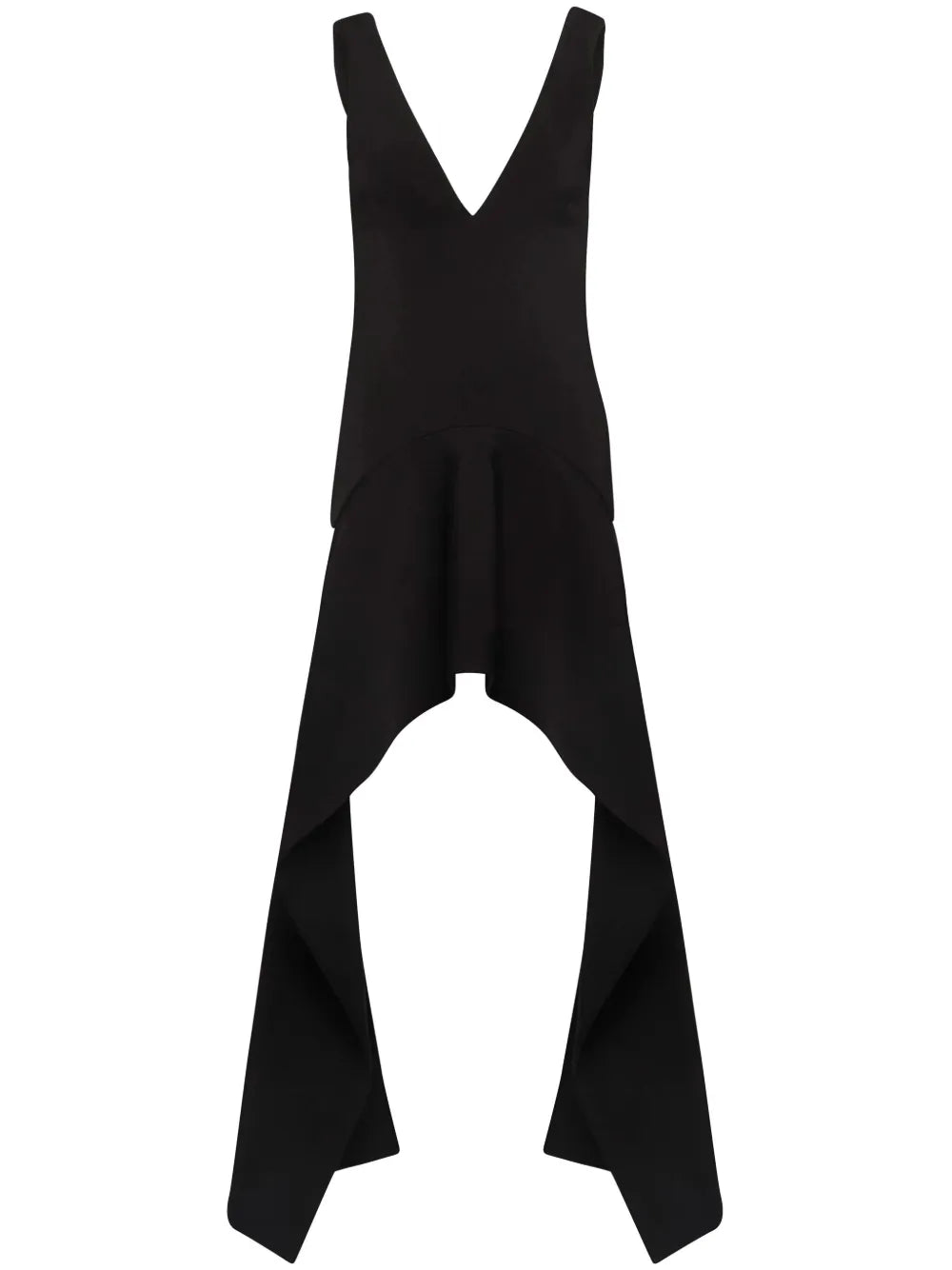 Draped Black Minidress