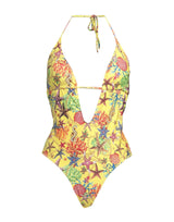 4Giveness Monokini Whole Dive In The Blue Yellow Bathing Suit