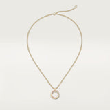 Gold Trinity Circle Pendant Necklace