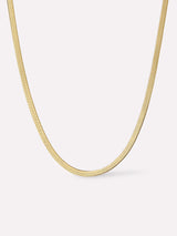 Gold Ina Herringbone Chain Necklace