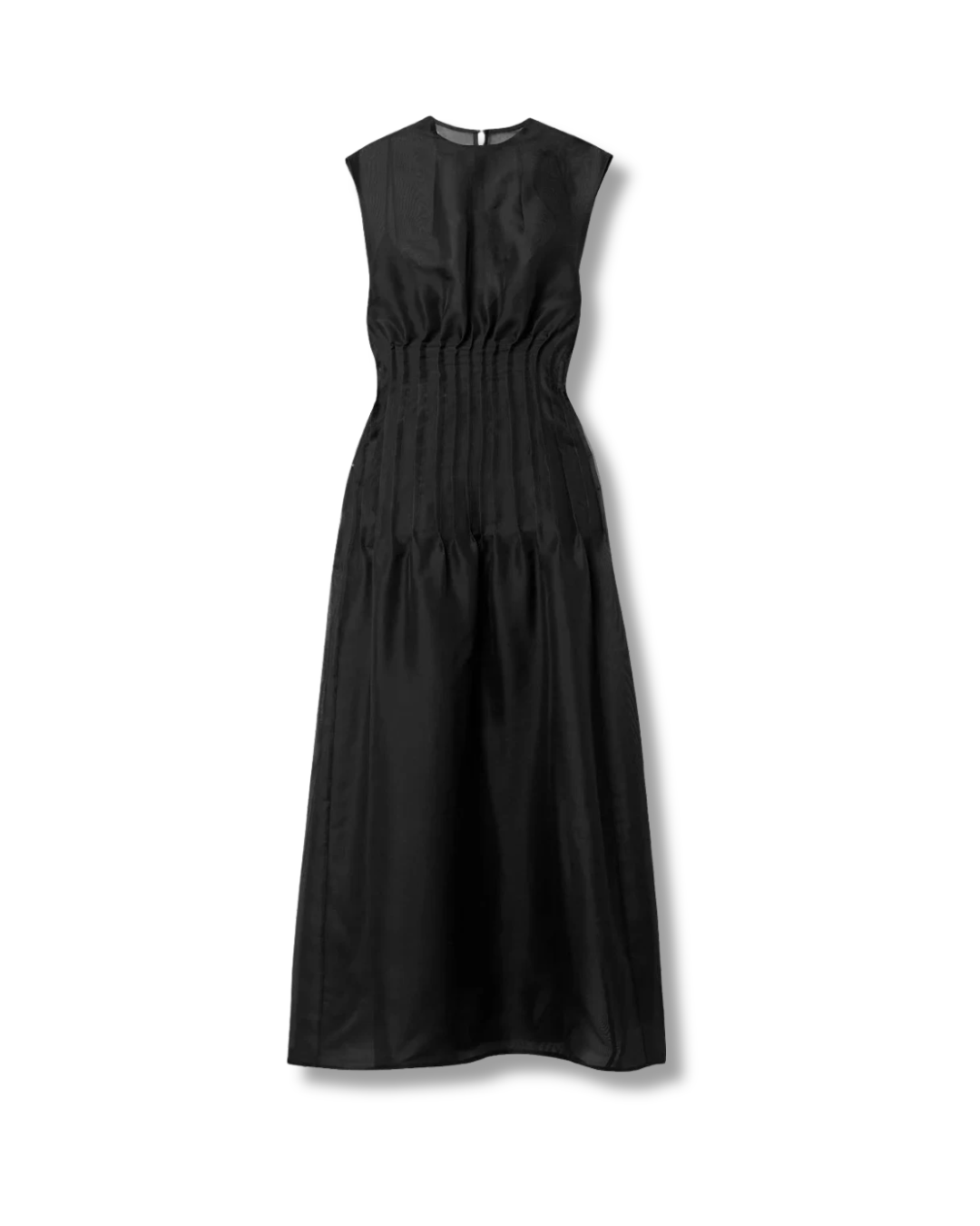 Black dress on a white background