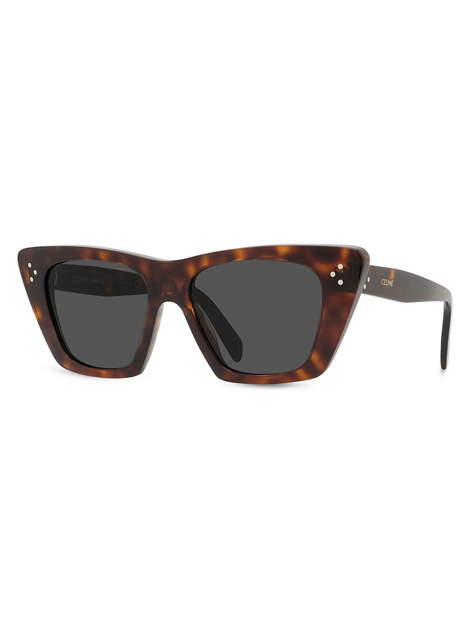 Black Dolce & Gabbana sunglasses with dark lenses on a white background
