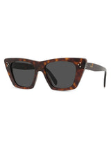 Black Dolce & Gabbana sunglasses with dark lenses on a white background