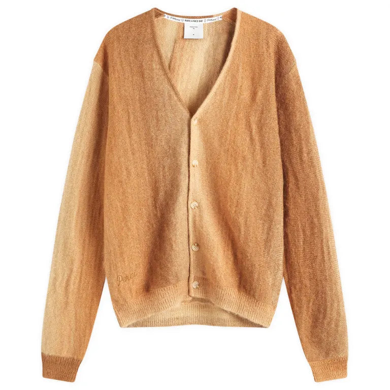 Brown cardigan on a white background