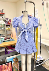 Seth Pratt Custom Blue Gingham Dress