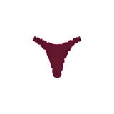 Maroon thong on a white background