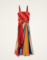Slip Around Dress In Rainbow