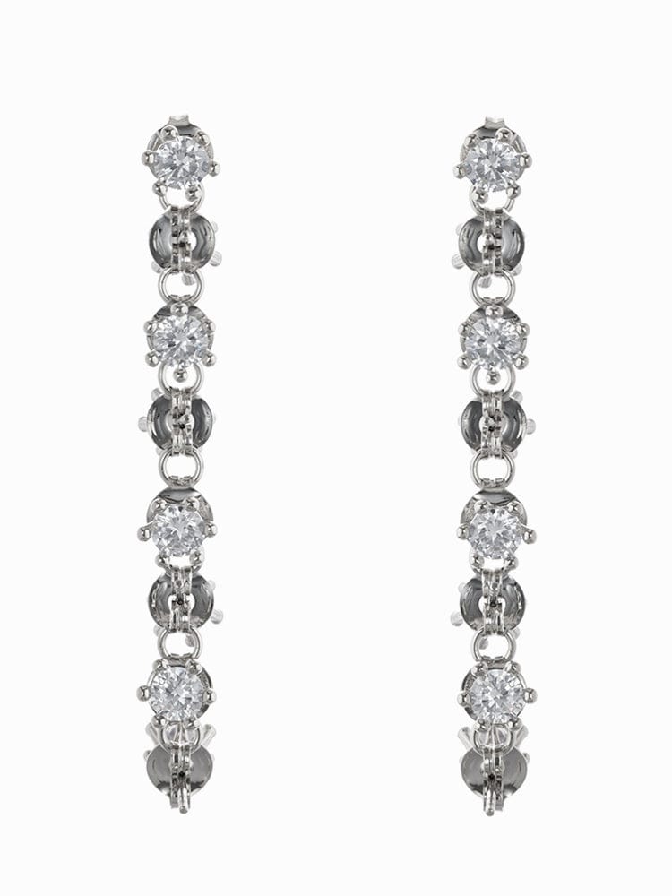 Silver Cascade Earrings