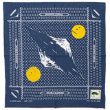 Fastcolor Selvedge Bandana Mirrored Fuji Profile Rainbowy