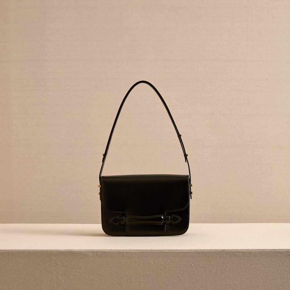 Mark Cross Romy 25 Box Calf Palmellato in Black
