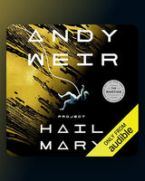 Book cover of 'Project Hail Mary' by Andy Weir with a yellow and black design.