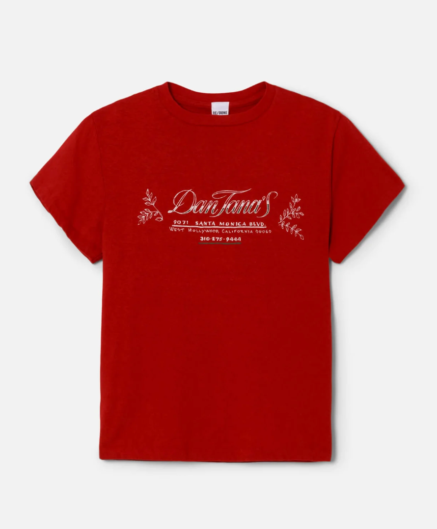 Red Dan Tanas Baby Tee