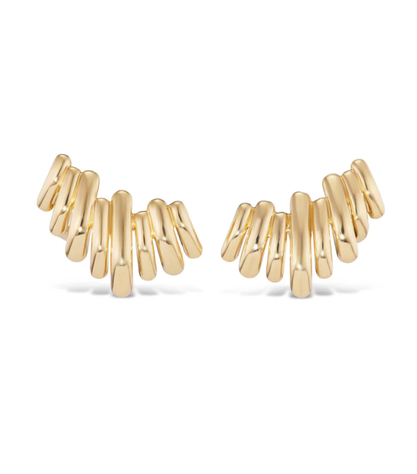 18K Yellow Gold Gatsby Earrings
