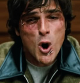 Frise Blouson Knit Jacket with Black Leather Collar