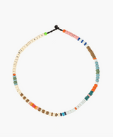 Rainbow Bead Party Enamel Boardwalk Necklace