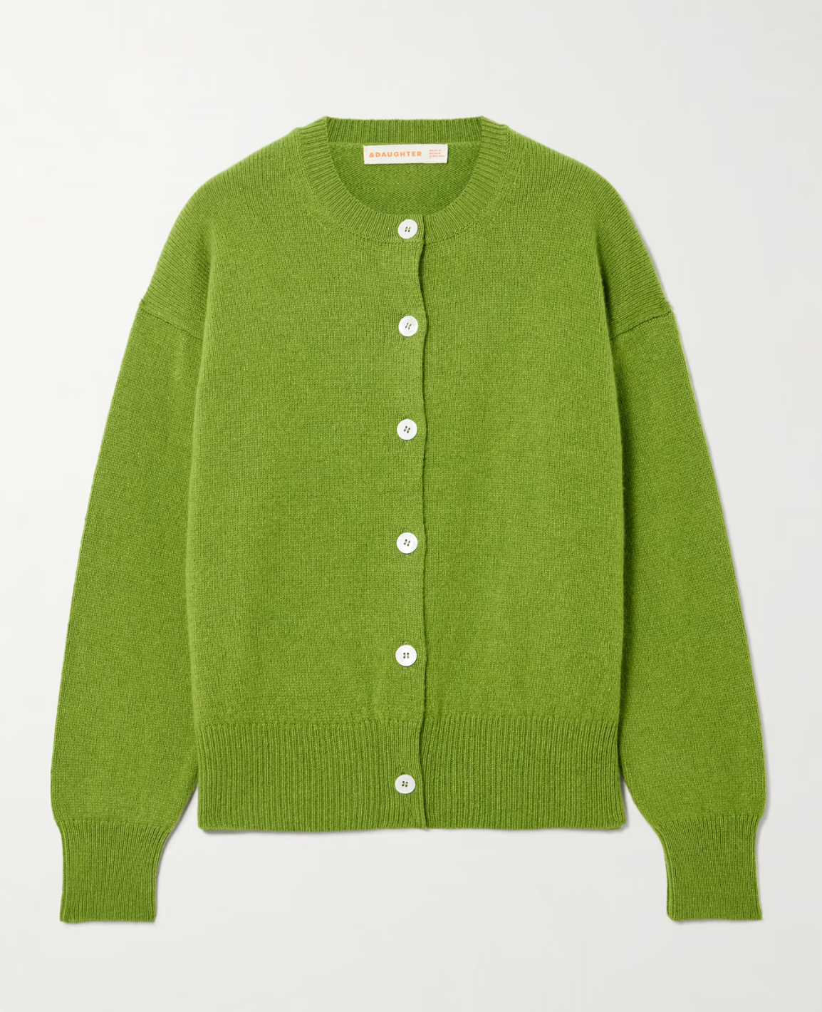 Green Ada Crewneck Cardigan