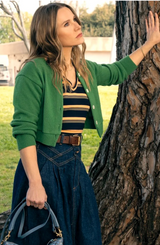 Field Denim Midi Skirt