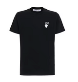 Slim Fit Marker Arrows T-Shirt In Black Fuchsia