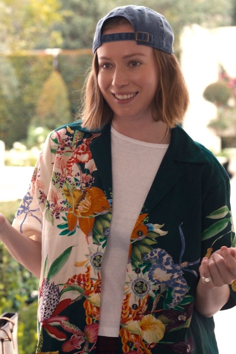 Alemais green floral printed short sleeve shirt product photo