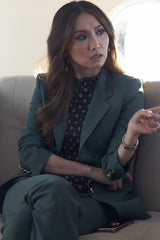 Anne Klein green single breasted blazer product photo