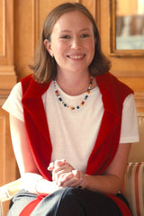 Eliou multicolor beaded necklace product photo
