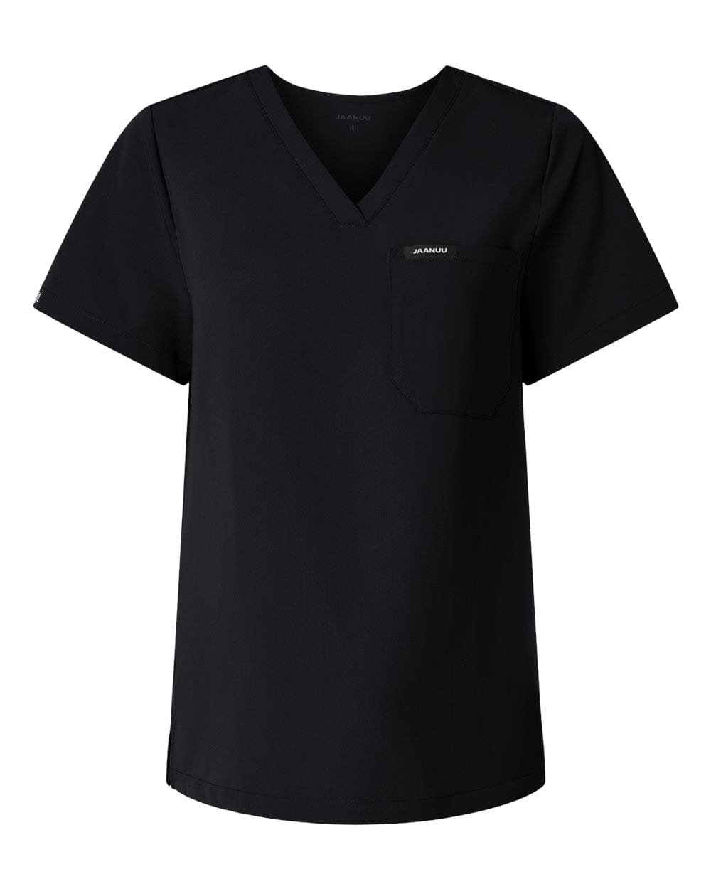 Rhena Essential 1-Pocket Classic V-Neck Scrub Top In Black · Dr. McKay · The Pitt · Seek
