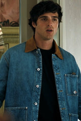 Shop Nate Jacobs's Suede-Collar Denim Jacket from Euphoria Season 3 · Seek