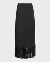 Black Fringe Skirt