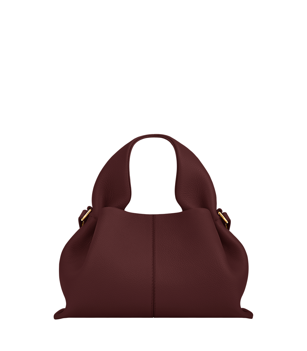 Numéro Neuf Mini Bag in Burgundy Leather