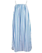 Blue and White Stripe Cotton Dress