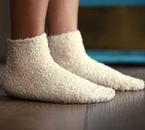 Shop Cassie Howard's White Cozy Short Socks from Euphoria Season 3 · Seek