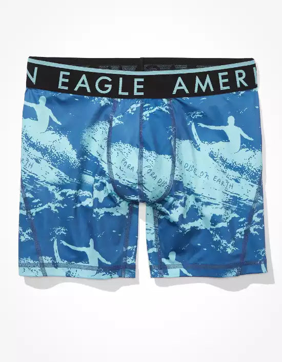 Outer Banks Surfer 6" Flex Boxer Brief In Blue