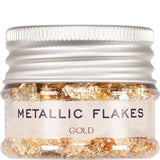 METALLIC FLAKES IN GOLD