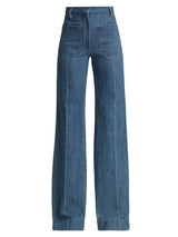 High-Waisted Patch Pocket Jeans IN All Over 70s Wash