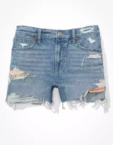 Outer Banks Denim Highest Waist '90s Boyfriend Short in Indigo Waters