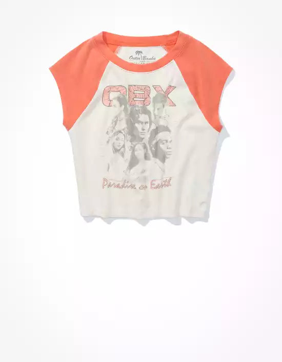Outer Banks Ringer Tee in White