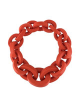 [OOS] oversized orange cable chain necklace