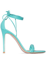 Gianvito Rossi Leomi 105mm ankle tie sandals in Blue