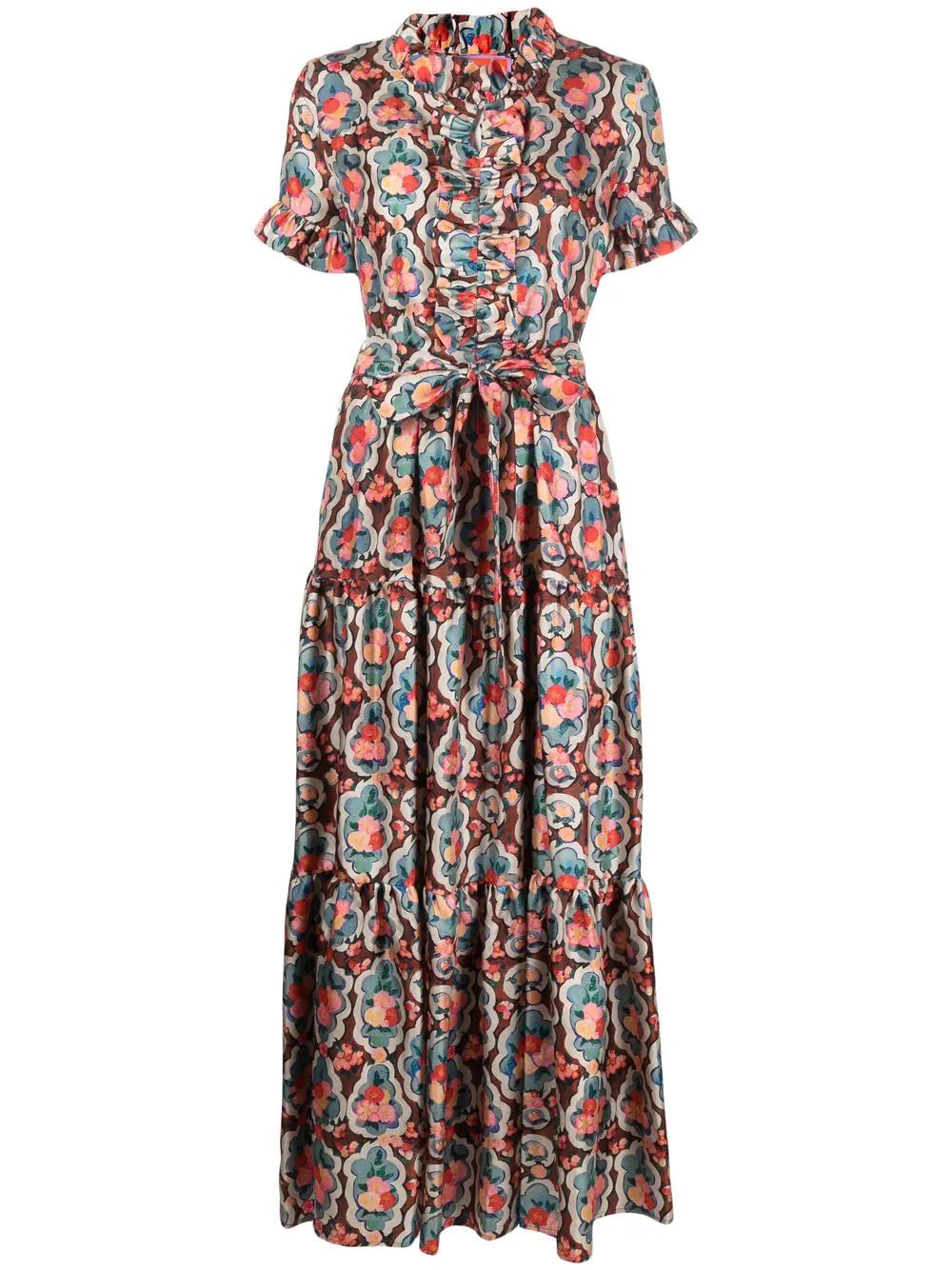 Long And Sassy floral-print dress